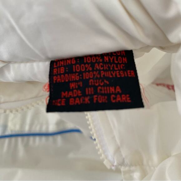 Dutch Treats Cigar Upstream Racing Division Vintage Nylon White Jacket XL - Picture 9 of 10